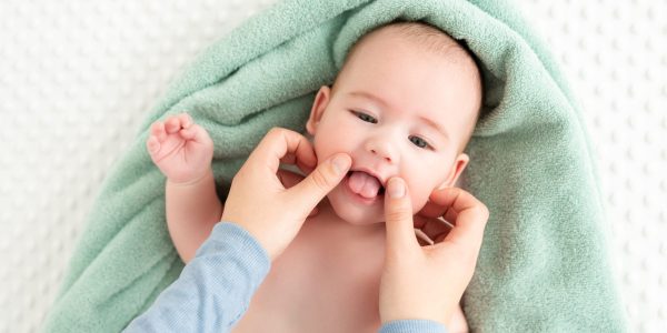 Baby,Face,Massage,Background.,Mother,Gently,Stroking,Baby,Boy,Face